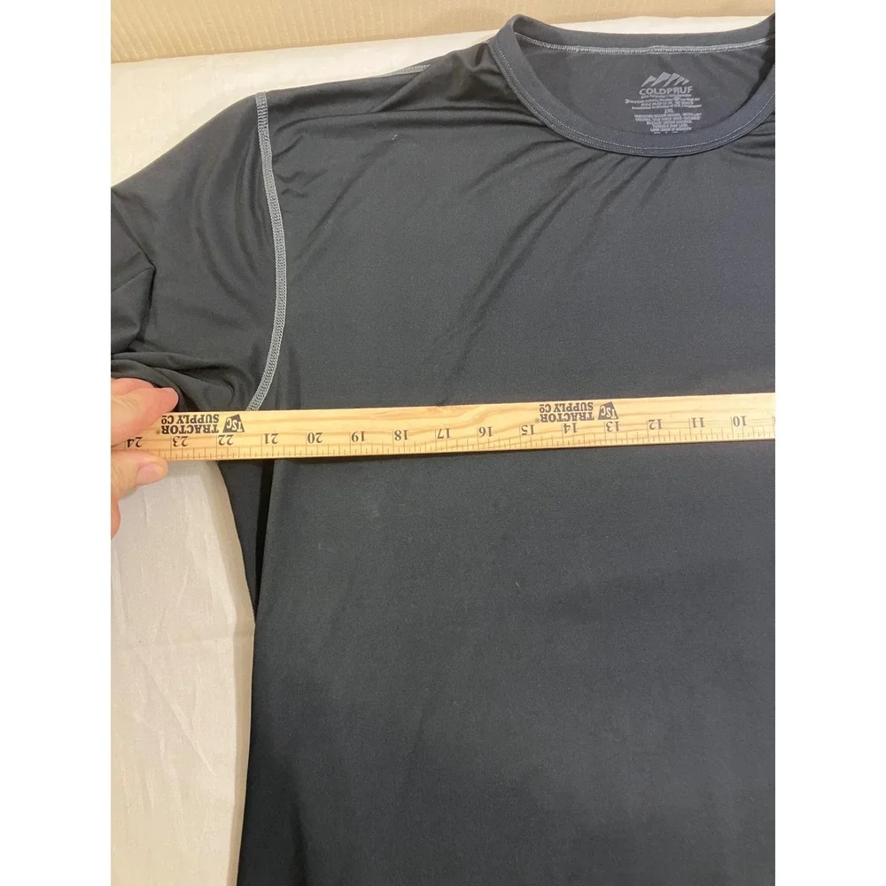 ColdPruf Mens 2XL Gray Long‎ Sleeve Thermal Layer Top 49-89-52-82 Compression